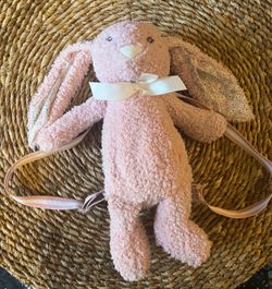 Carried Away Pink Bunny Plush Backpack – $15