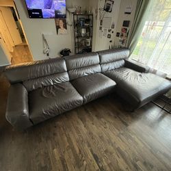 Premium Real Leather Couch 