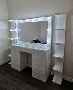Vanity and shelf