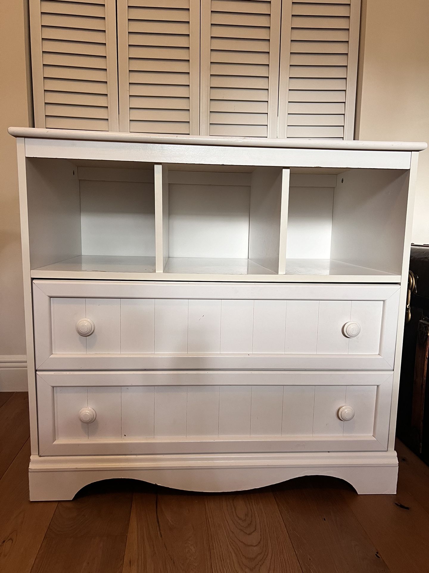 White Nursery Dresser & Changing Table