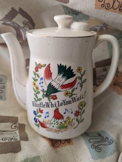 Mid Century Japanese China Tea Kettle 