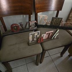 3 Home Decor Signs Love Believe Faith 