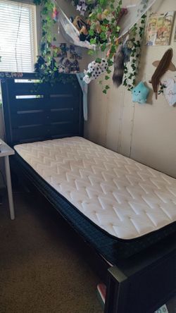 Twin Bed with Mattress