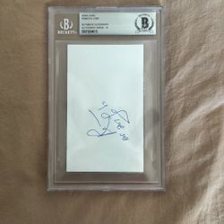 Rebecca Lobo BAS Slabbed 3x5 Index Card Autograph