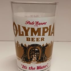 Vintage Olympia Beer Drinking Glass