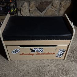 Harley Davidson kids bench/storage area