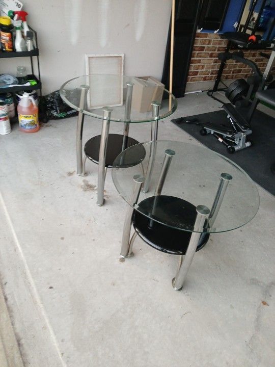 Glass End Tables 