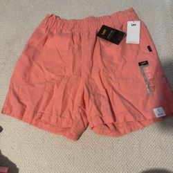 New Womens Size 8 Lee Salmon 5” Inseam Mid Rise Ultra Luxe Shorts 
