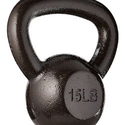 15 lb cast iron kettlebell