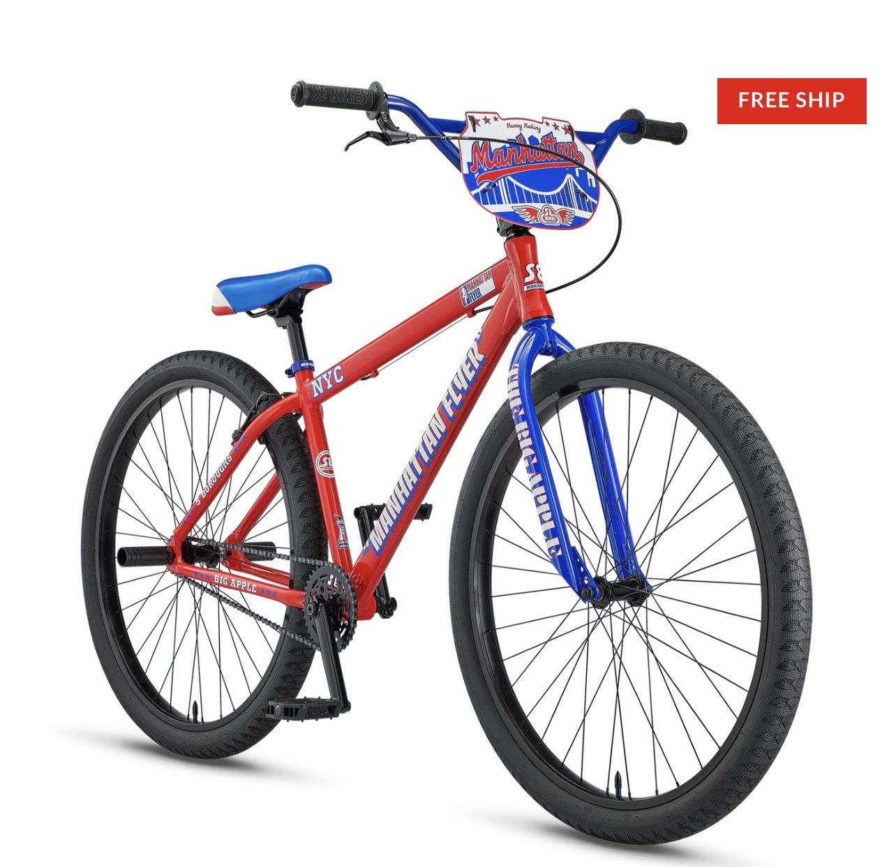 New! In the box!! SE Bikes Manhattan Big Flyer 29” BMX Bike Red Empire