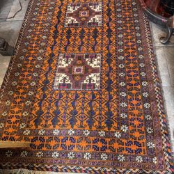 Vintage Awesome Colors, Handmade Persian Area Rug