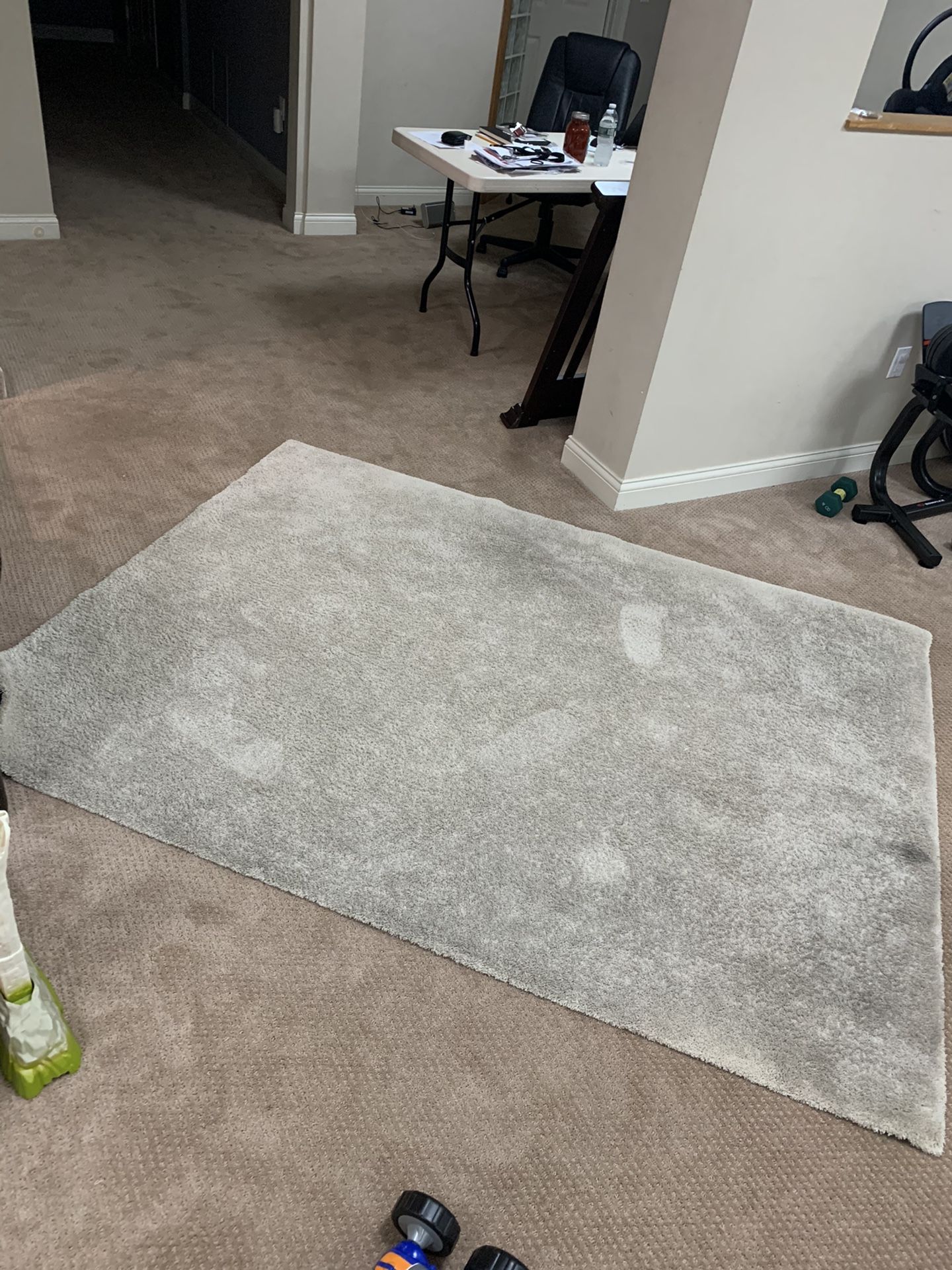 5X7 Area rug Beige/cream Used-no stains-REDUCED