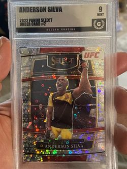 2022 Select Anderson Silva Disco Prizm Under Card ~ Mint 9