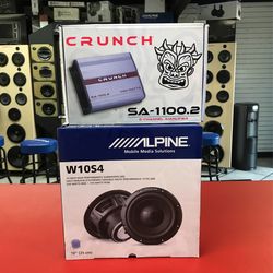 Car Subwoofer And Amplifier