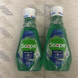 2 crest Scope mouthwashes