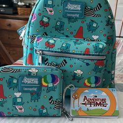 Adventure time loungefly Backpack Wallet 
