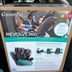 Brand New Evenflo Revolve360 Car Seat Black