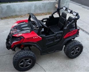 24V 2 Seater Ride on Car Truck, 4x200W Motors, EVA Tires, Red