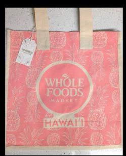 Whole Foods pineapple tote bag