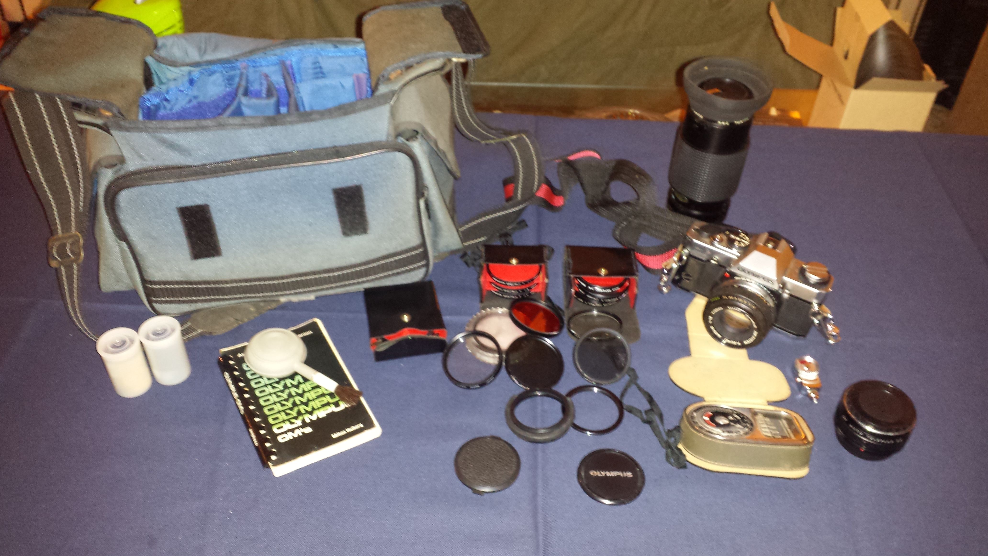 Complete Vintage Olympus OM-G setup
