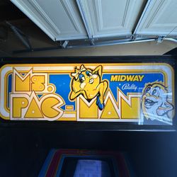 Vintage 1980s Ms. Pac-Man Arcade Cabinet 60 in 1