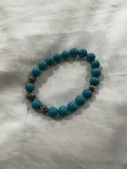 Chrome Hearts Blue Bead Bracelet