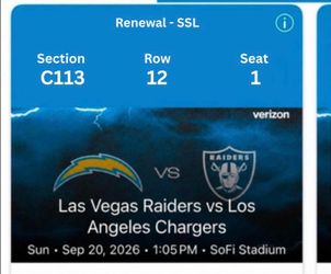 Los Angeles Chargers vs Las Vegas Raiders