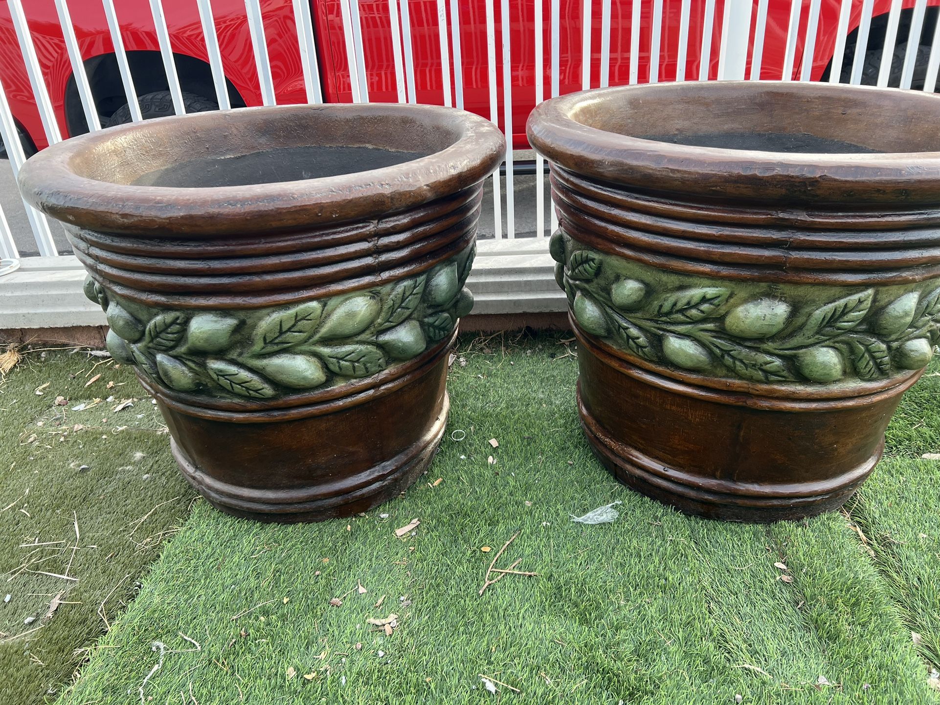 Large Concrete Planters 