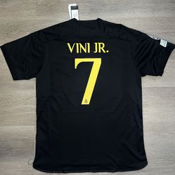 Vini Jr Real Madrid Jerseys Soccer Edition Champions League 23/24 Size L