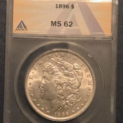 1896 Morgan Silver Dollar NGC MS 70