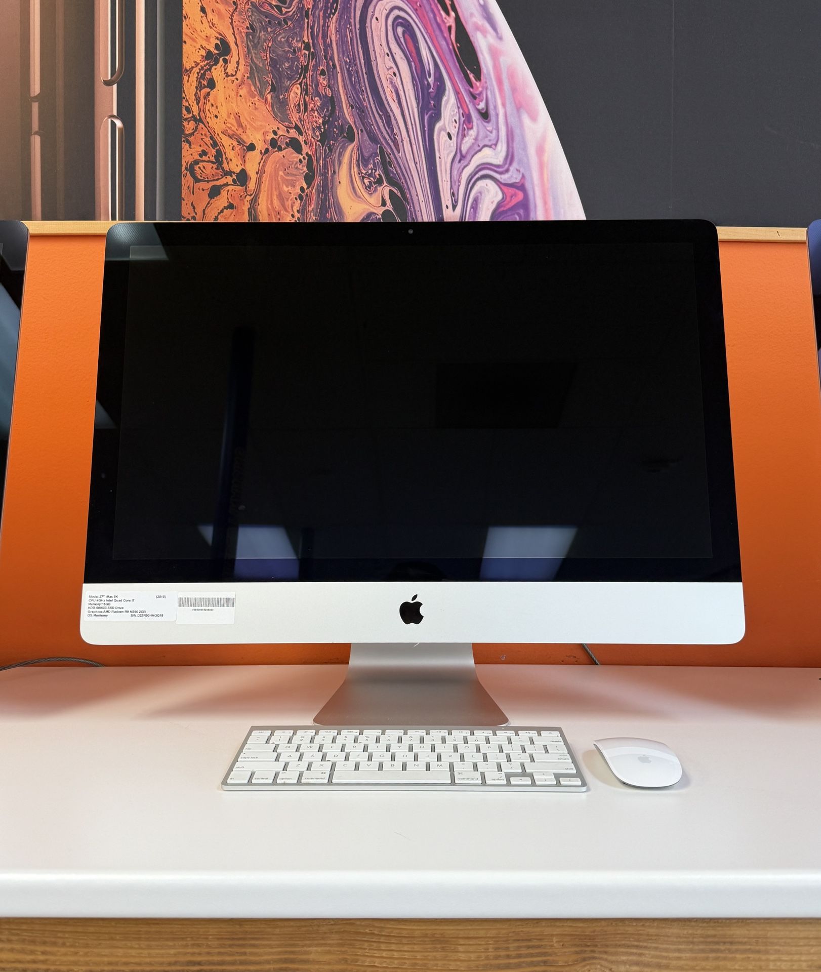 iMac 27" 5K*4Ghz Intel Core i7*500GB SSD*16GB RAM