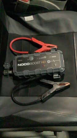 NOCO Boost GB70: 2000A UltraSafe Jump Starter – 12V Lithium Battery Booster Pack, Portable Jump Box, Power Bank & Jumper Cables - for 8.0L Gas and 6.0