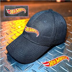 One Road Brands Hot Wheels Men’s Black Embroidered Logo Baseball Cap Sz OS