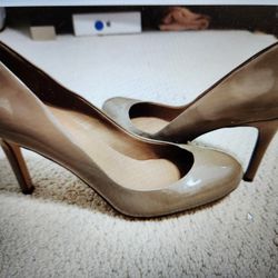 Ann Taylor Porcini Brown  Pumps Heels Shoes 6.5 6-1/2