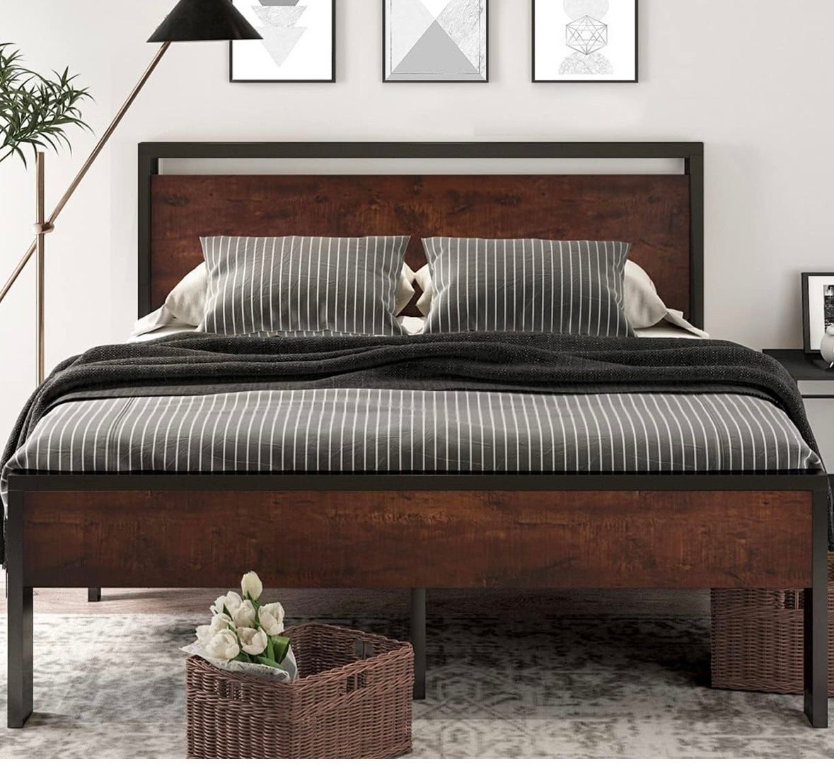 Queen-size bed frame