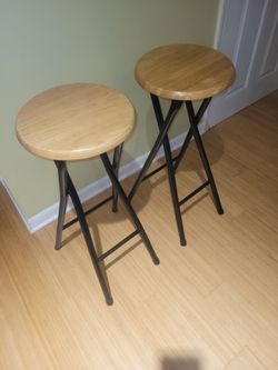 Folding Bar Stools Set of 2