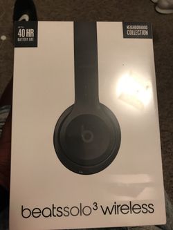 Beats solo 3 wireless (asphalt grey) brand new