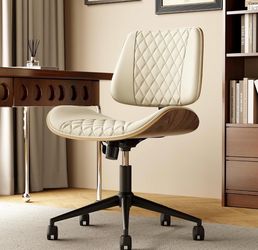 New modern Home Office Desk Chair with Wheels, Armless Adjustable Height Office Chair,