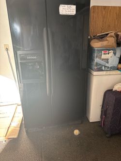 Black refrigerator