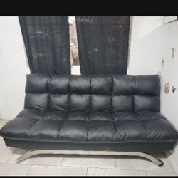 Leather Couch bed