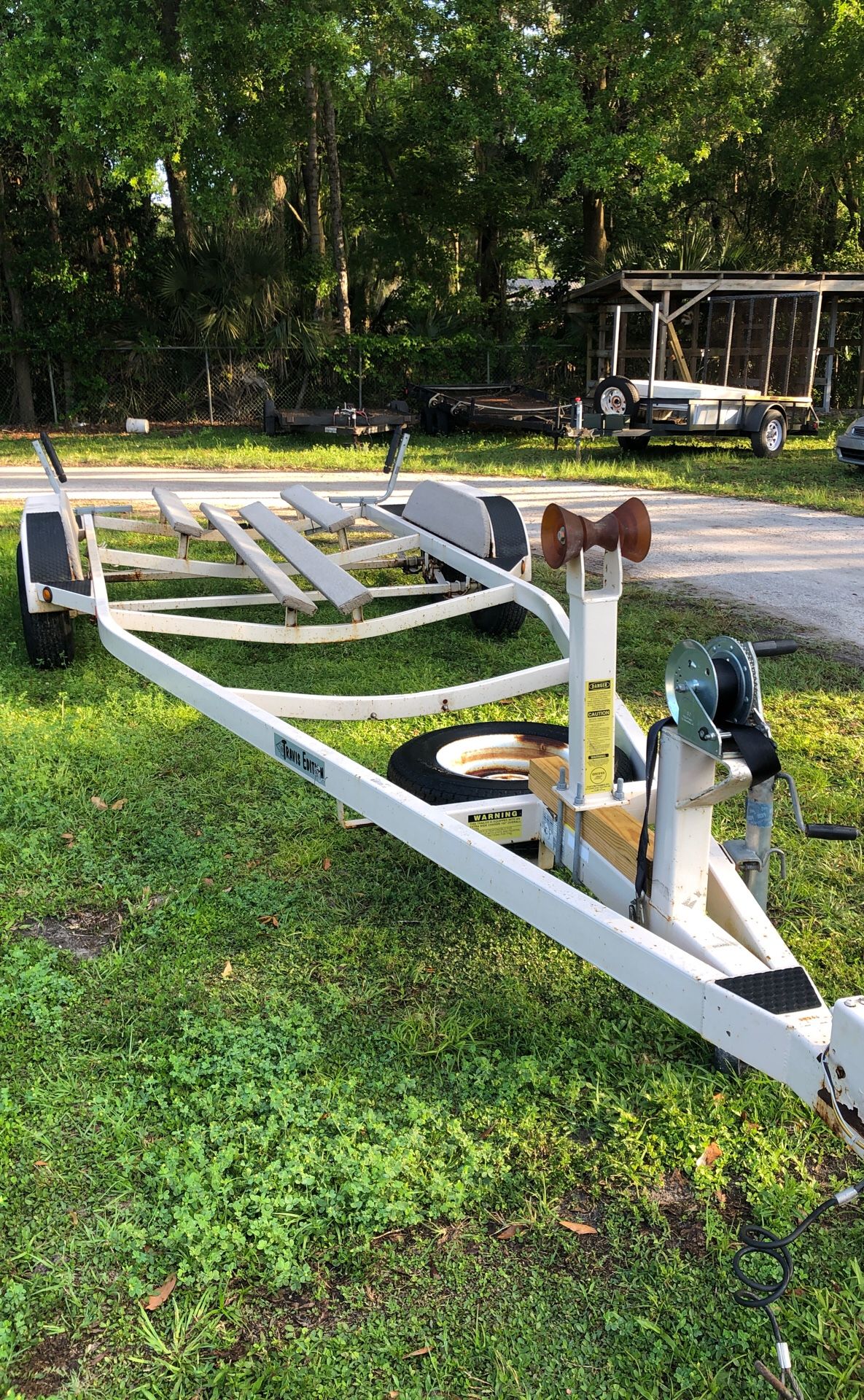 Used 23’ tandem trailer. Used boat trailer ready to go.