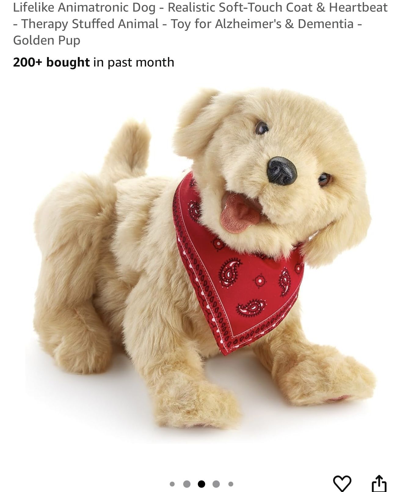 THERAPY-STUFFED DOG For Dementia/Alzheimers Elderly