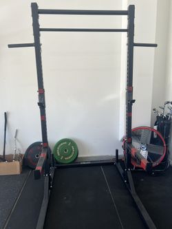 Rep Fitness Squat Rack With Extras