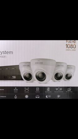Brand new Samsung security cameras system installation included