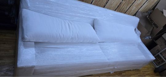 Restoration Hardware 10ft All White Sofa