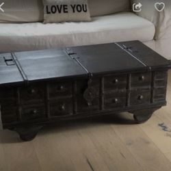 Wood Coffee Table Chest