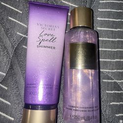 Brand New Victorias Secret Love Spell Shimmer Fragrances Set