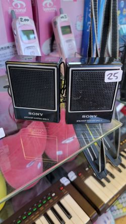 Retro vintage official Sony stereo speakers