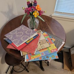 Scrapbooks Paper. Small Stack Plus 3 Books.