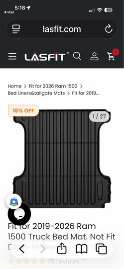 Ram 1500 bed mat